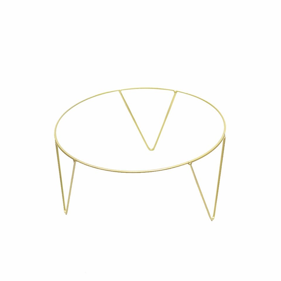 SOPORTE HIERRO 3 PATAS DORADO JA0150018