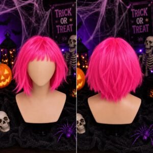 PELUCA CORTA FUCSIA