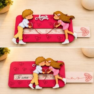 TARJETA HILO ROJO NOVIOS