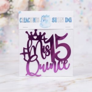 PIN MIS 15 QUINCE METALIZADO