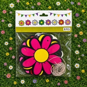 BANDERIN FLOR COLOR X8PCS