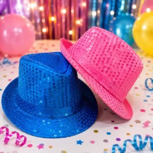 SOMBRERO NEON LENTEJUELAS