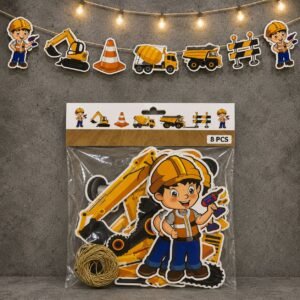 BANDERIN CONSTRUCCION X6PCS