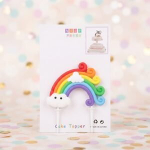 TOPER ARCOIRIS PARA TORTA