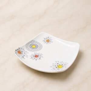 PLATO PANDO CUADRADO PEQ ESTAMP 15CM 1016-D