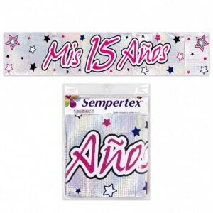 CARTEL HOLOG JUMBO MIS 15 AÑOS A3 REF:3146