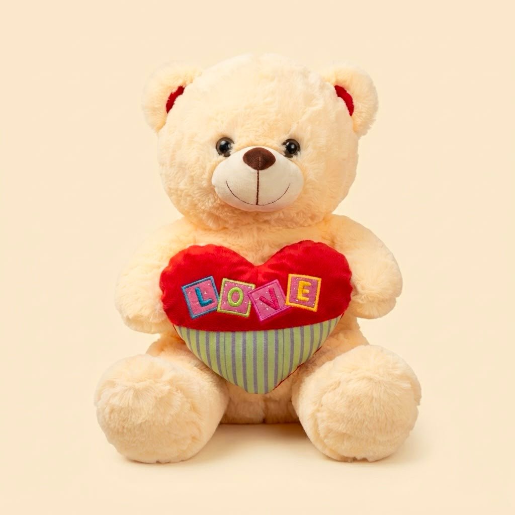 OSO CORAZON CUADROS 40CM 7068-4