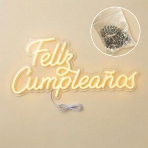 LETRERO LUZ FELIZ CUMPLEAÑOS
