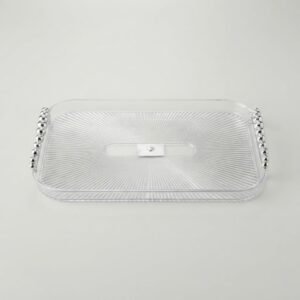 BANDEJA BORDE PLATA 33X21.5CM NA4449 A1 REF:10414