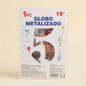 NUMERO #5 PLATEADO 16" NA802P-5 A3 REF:3131