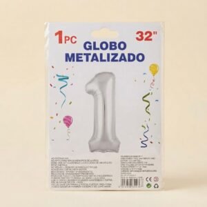 NUMERO #1 PLATEADO 32" NA803P-1 A3 REF:3131.8