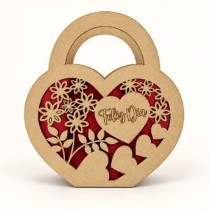 ANCHETA BOLSO CORAZON CRUDO-VINILO A1 REF:1048