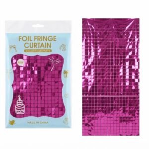 CORTINA CUADRO PEQ FUCSIA METAL A3 REF:3143