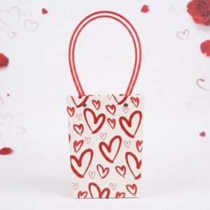 BOLSA REGALO CORAZONES TIPO BOLSO  2D-16572-1 A3 REF:3084